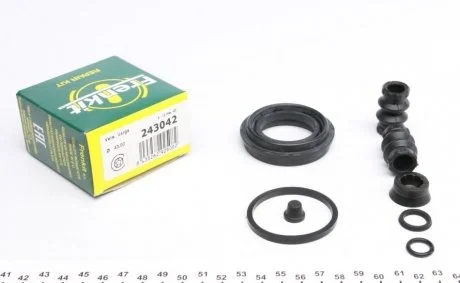 Ремкомплект гальмівного супорта FORD Edge 06-15; FIAT Freemont 11-16; DODGE Journey 07-20; JAGUAR XJ 03-09, S-Type 99-07; CHRYSLER Grand Voyager 08-15; LANCIA Voyager 11-15 FRENKIT 243042