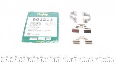 Комплект приладдя, накладка дискового гальма FRENKIT 901211