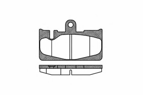 Колодки тормозные дисковые задние LEXUS LS 00-06 FRICTION MASTER MX871