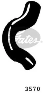 Фото 1 - вигнутий патрубок системи охолодження Gates 3570 Вигнутий патрубок системи охолодження Gates 3570 (фото 1)