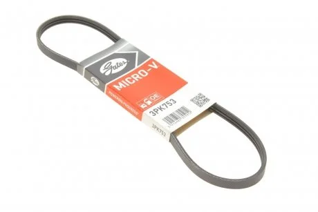 Поликлиновый ремень 3 ребер Gates 3PK753