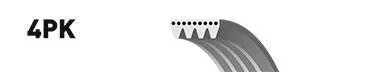 Поликлиновый ремень 4 ребра Gates 4PK1038