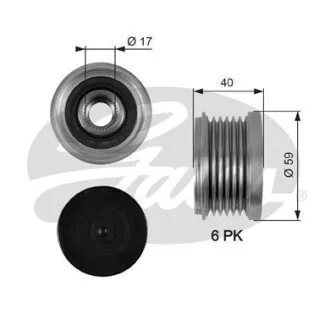 Обгонная муфта Gates OAP7097