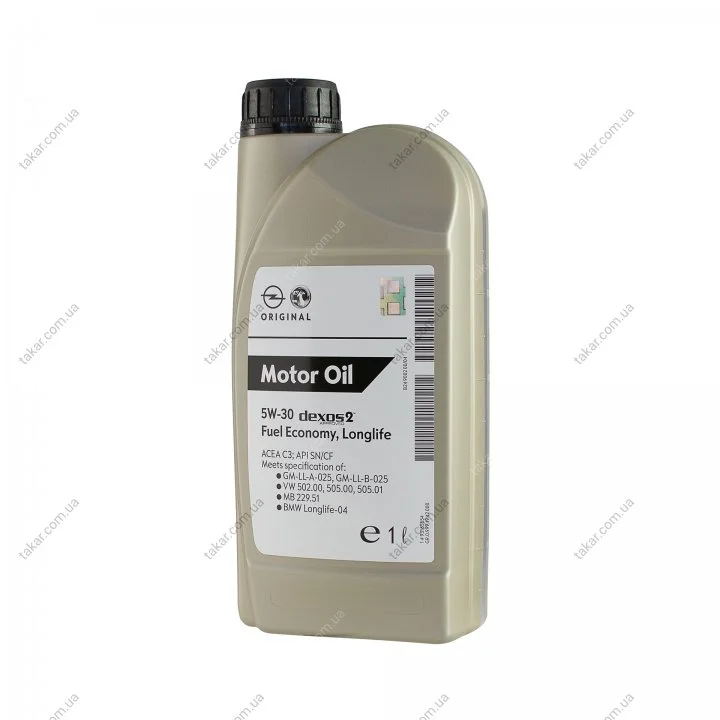 Моторное масло 1 л 5W30 Дизельный, Бензиновый Синтетическое GM 1942000 (фото 1)
