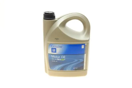 Моторна олива 5 л 5W30 Бензиновий Синтетична GM 95599877