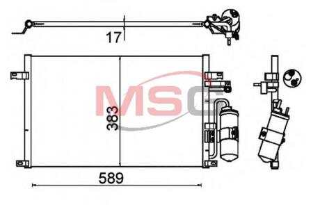 Радіатор кондиціонера First Fit GM 96471946