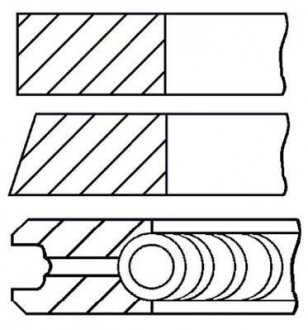 Кольца поршневые Fiat Doblo 00-09, Opel Combo C 01-11, Suzuki Swift 04-10 GOETZE 08-137606-00