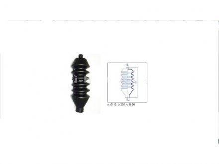 Пильовик рульової рейки GOMET 44120