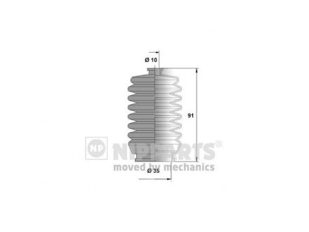 Пильовик рульової рейки GOMET 456010