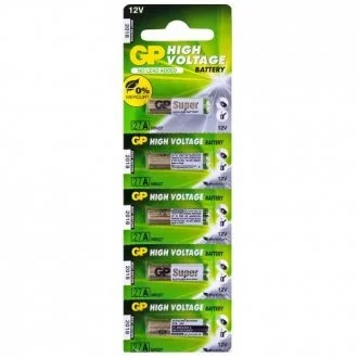 Батарейка ALKALINE 12,0V 27A-U5 лужна, A27, MN27 для ПУ GP 00000028652