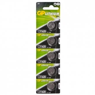 Батарейка дисковая Lithium Button Cell 3.0V CR1620-7U5 літієві GP 00000028653