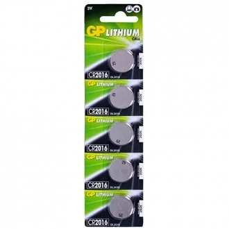 Батарейка дисковая Lithium Button Cell 3.0V CR2016-8U5 літієва GP 00000028654
