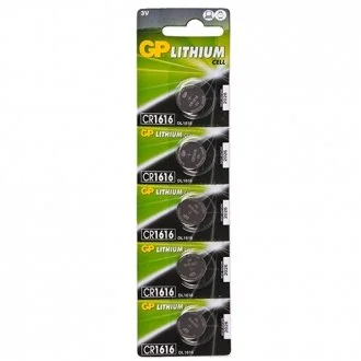 Батарейка дисковая Lithium Button Cell 3.0V CR1616-7U5 літієві GP 00000029283
