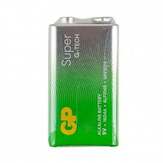 Батарейка SUPER ALKALINE 1604A21-S1 лужна, 6LF22 (4891199216282) GP 00000061593