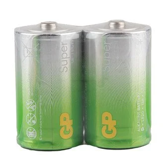 Батарейка SUPER ALKALINE 1.5V 13A21-S2 лужна, LR20, D (4891199219061) GP 00000062173