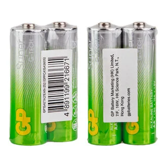 Батарейка SUPER ALKALINE 1.5V 15A21-S2 лужна, LR6, АА GP 00000062916