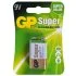 Батарейка SUPER ALKALINE 9V 1604A-5UE1 лужна 6LF22 GP 28644 (фото 1)