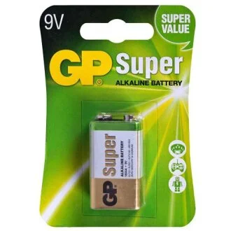 Батарейка SUPER ALKALINE 9V 1604A-5UE1 лужна 6LF22 GP 28644