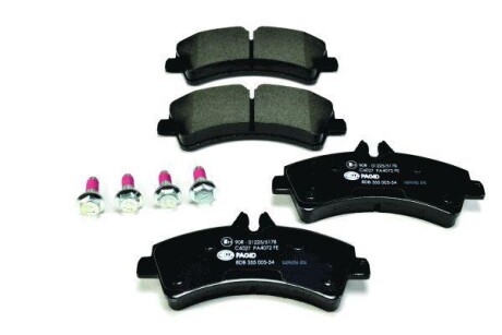 Колодки тормозные дисковые комплект; задн. HELLA 8DB355005541