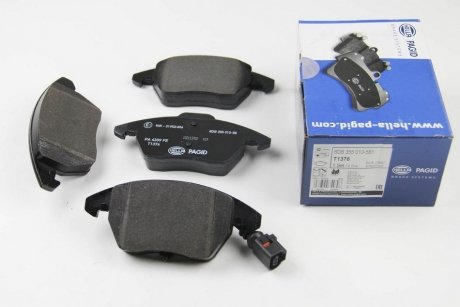 Колодки тормозные дисковые комплект; передняя. / Rapid 2012-2019 & VW Polo 2009> HELLA 8DB355010581 (фото 1)