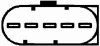 Витратомір повітря 1.7CDI 16V,2.7CDI 20V,3.2CDI 24V,3.0TD 24V MERCEDES-BENZ C-Class W204 07-14, G-Class W463 90-18, CLK W209 02-10, E-Class W210 94-03, S-Class W220 98-06, A-Class W168 97-04, C-Class W203 00-07 HELLA 8ET009149-231 (фото 2)