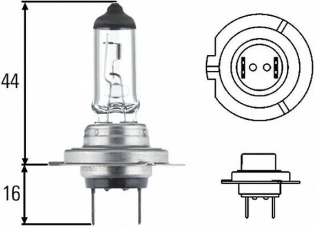 Лампа галогенная PX26d, H7 HELLA 8GH007157241
