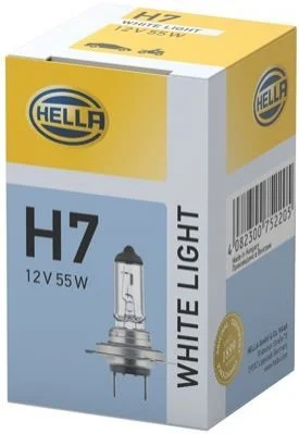 Лампа розжарювання, H7 12V 55W PX26d WL 4200K White Light HELLA 8GH223498131 (фото 1)