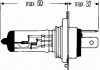 Лампа розжарювання, H4 24V 75/70W P 43t HELLA 8GJ002525251 (фото 2)