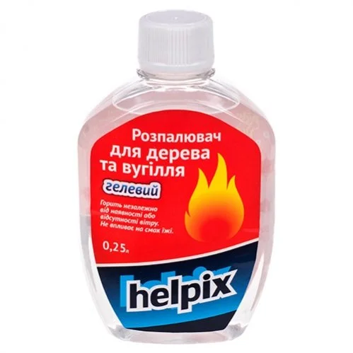 Розпалювач для дерева та вугілля HELPIX 250 мл (гелевий) Helpix 00000027813 (фото 1)