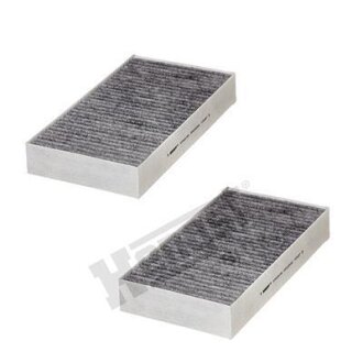 Фільтр салону MB GL, ML 06- вугільний (2шт.) (HENGST) HENGST FILTER E2912LC01-2