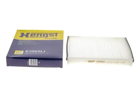 Фільтр салону FORD FOCUS III, C-MAX II, KUGA II 10- (вир-во HENGST) HENGST FILTER E3905LI