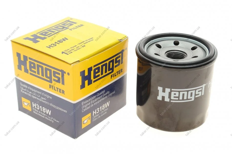 Масляний фільтр гвинт накручуваний HENGST FILTER H318W (фото 1)