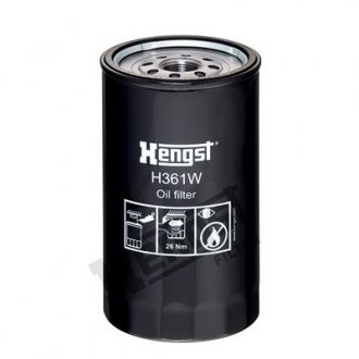 Фільтр масляний JCB(Hengst) HENGST FILTER H361W