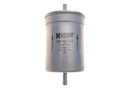 Топливный прямоточный фильтр бензин HENGST FILTER H80WK07