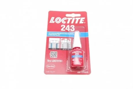 ЛОКТАЙТ 243 BC 5ML DE/FR Клей HENKEL Henkel 1370555