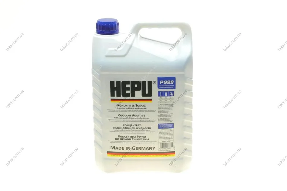 Антифриз синій -80 °C, G11, 5 л HEPU P999-005 (фото 1)