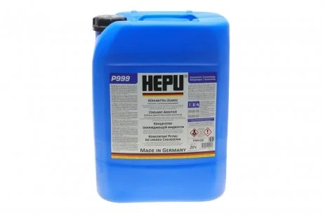 Антифриз синий, -80 °C, G11, 20 л HEPU P999-020