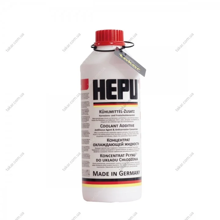 Антифриз-концентрат червоний -80 °C, G12, 1,5 л HEPU P999G12 (фото 1)