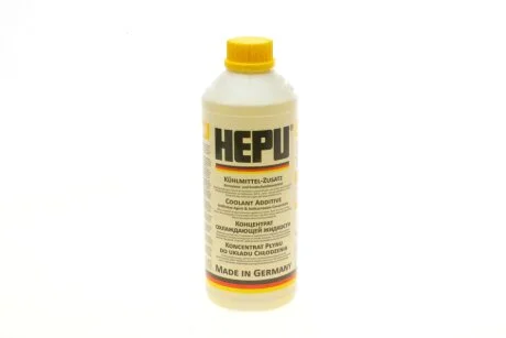 Антифриз-концентрат жёлтый, -80 °C, G11, 1,5 л HEPU P999-YLW
