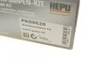 Ремінь ГРМ, комплект із водяним насосом 123 зубців HEPU PK09620 (фото 17)