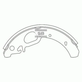 Тормозные колодки барабанные Hi-Q (SANGSIN) SA183