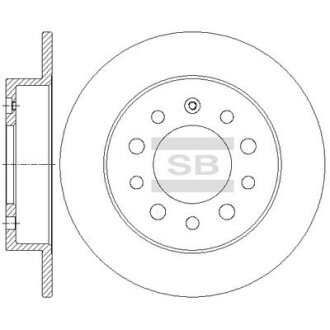Диск гальмівний HYUNDAI COUPE (GK) 1.6 16V, 2.0, 2.0 GLS, 2.7 V6 (SANGSIN) Hi-Q (SANGSIN) SD1083