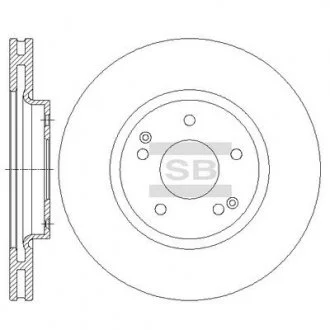 Диск тормозной Hi-Q (SANGSIN) SD3042