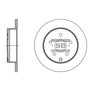 Диск гальмівний Hi-Q (SANGSIN) SD4094