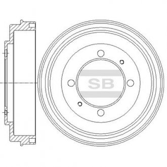 Диск гальмівний Hi-Q (SANGSIN) SD4318