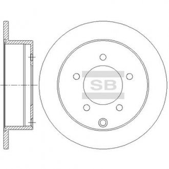 Диск тормозной Hi-Q (SANGSIN) SD4333