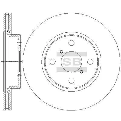 Диск гальмівний Hi-Q (SANGSIN) SD4620 (фото 1)