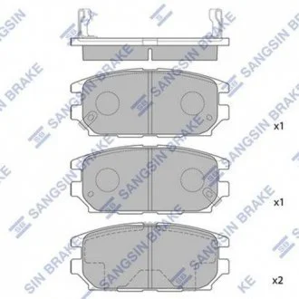 Кт. Тормозные колодки Hi-Q (SANGSIN) SP1069