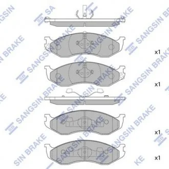 Гальмівні колодки передні дискові Hi-Q (SANGSIN) SP1112