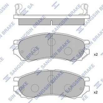 Тормозные колодки передние дисковые Hi-Q (SANGSIN) SP1128